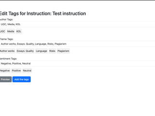 Инструкция - Указание тегов